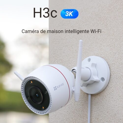 EZVIZ H3C 3K | Caméra WiFi extérieure 5MP | Vision nocturne