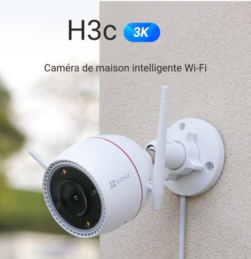 EZVIZ H3C 3K | Caméra WiFi extérieure 5MP | Vision nocturne