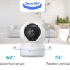 EZVIZ H6c Pro 3K – Caméra intérieure intelligente panoramique Wi-Fi