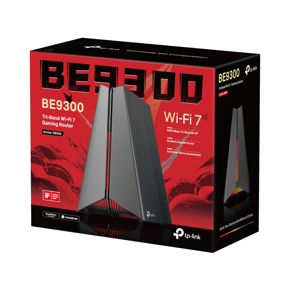 TP-LINK ARCHER GE550 Routeur Gaming WiFi 7 BE9300 tri-bande