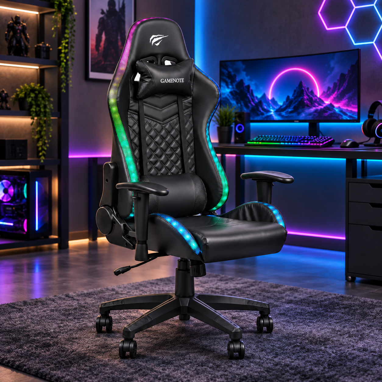 HAVIT - Chaise de jeu RGB - Gaming Chair GC927