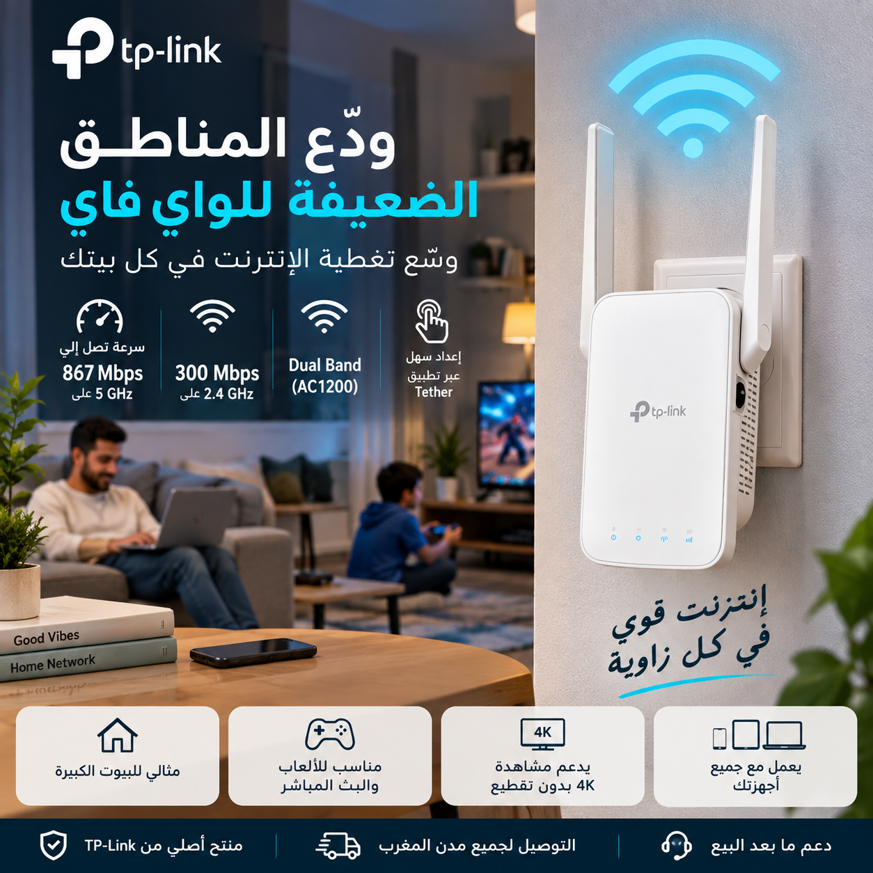TP-LINK RE315 Répéteur WiFi Mesh AC1200