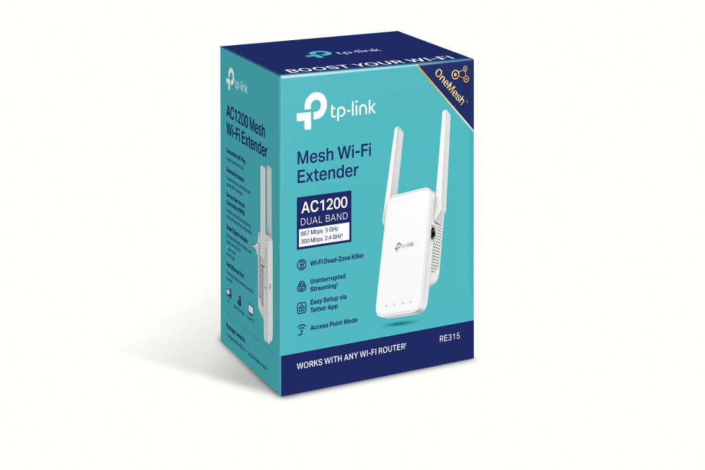 TP-LINK RE315 Répéteur WiFi Mesh AC1200 TP-LINK RE315 Répéteur WiFi Mesh AC1200