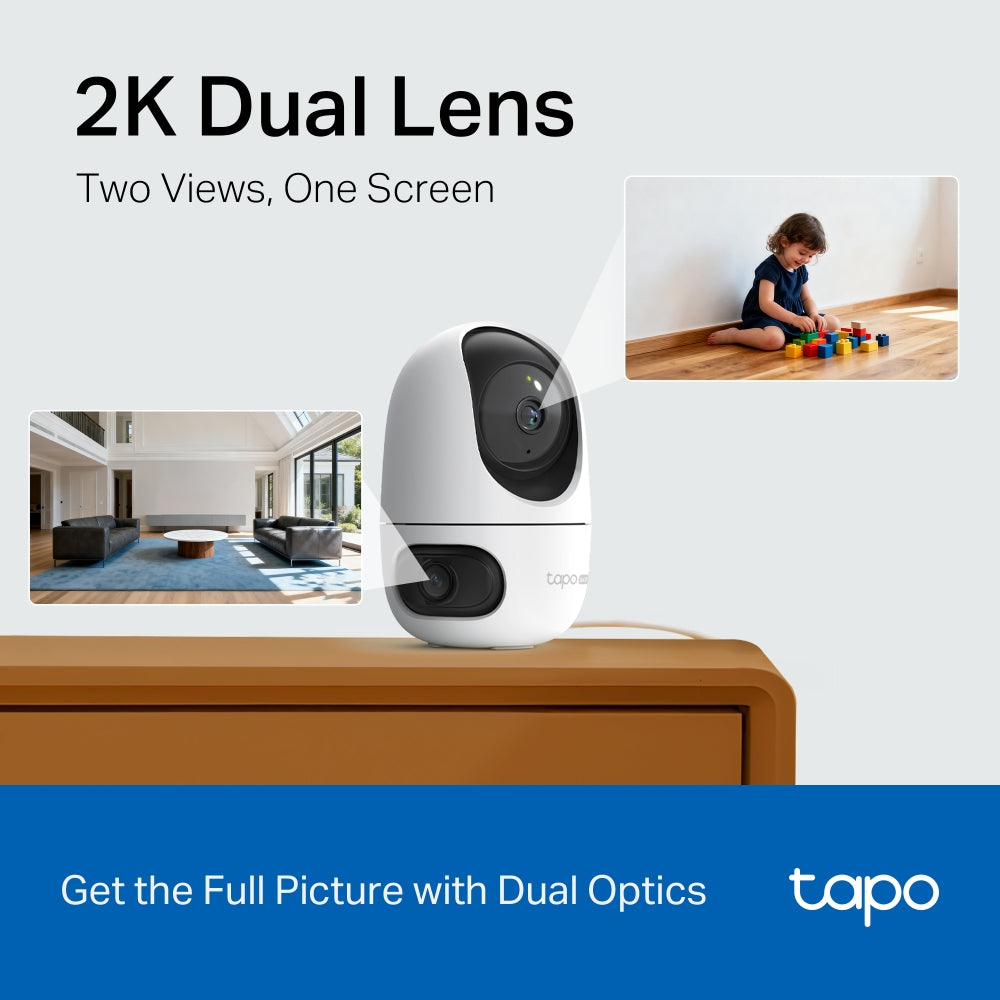 Tapo C245D – Caméra WiFi Double Objectif 2K 3MP Tapo C245D – Caméra WiFi Double Objectif 2K 3MP