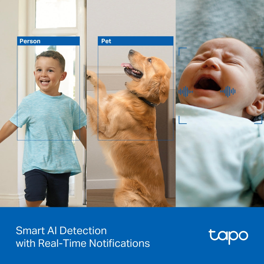 Caméra TP-Link Tapo C250 4K Wi-Fi 360° | Vision Nocturne | Détection IA Caméra TP-Link Tapo C250 4K Wi-Fi 360° | Vision Nocturne | Détection IA