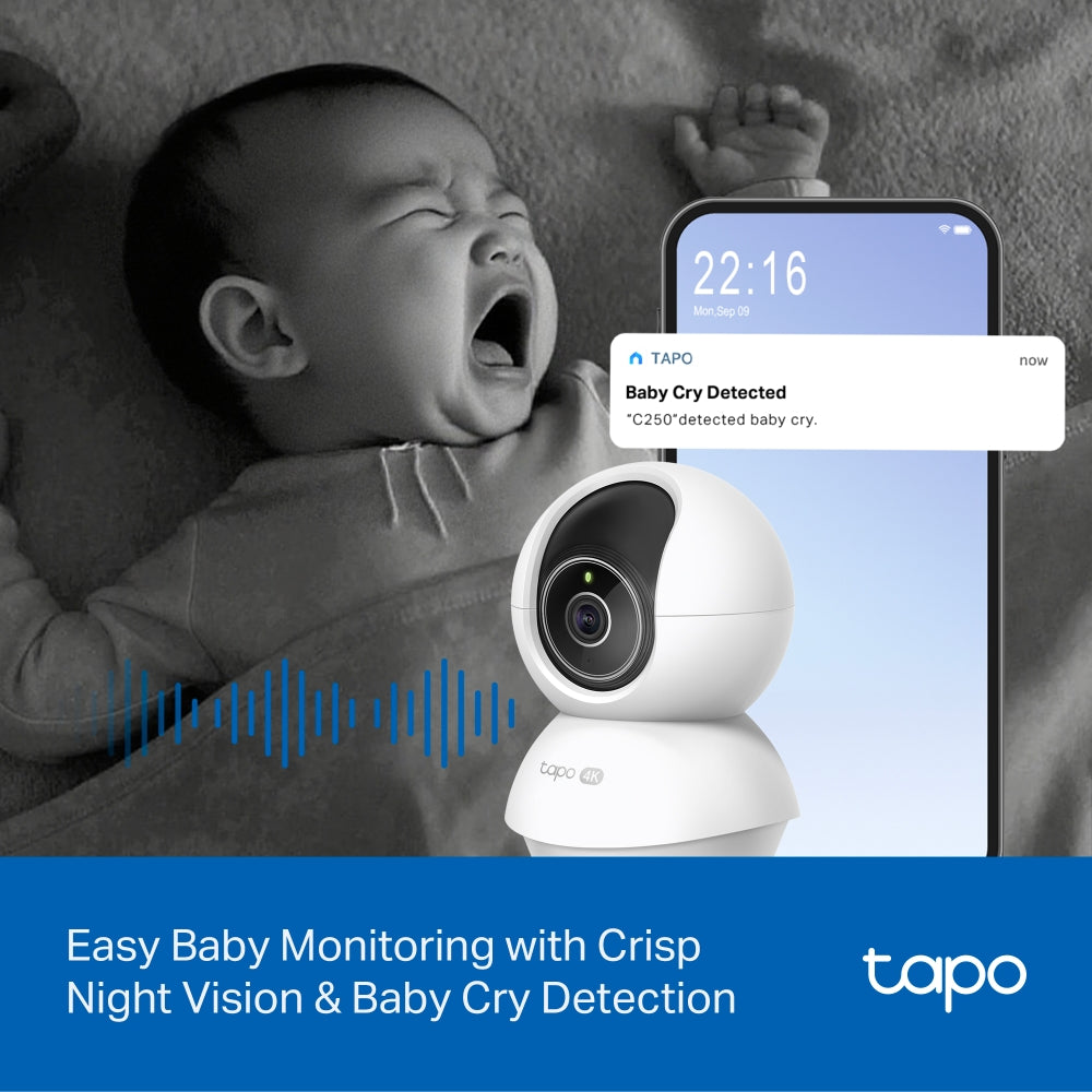 Caméra TP-Link Tapo C250 4K Wi-Fi 360° | Vision Nocturne | Détection IA Caméra TP-Link Tapo C250 4K Wi-Fi 360° | Vision Nocturne | Détection IA