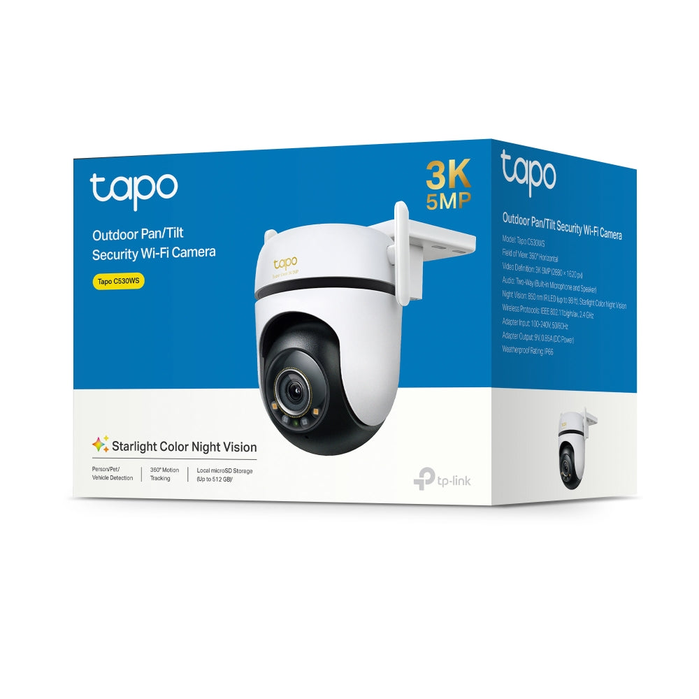 Tapo C530WS Caméra de surveillance Outdoor panoramique et inclinable Tapo C530WS Caméra de surveillance Outdoor panoramique et inclinable
