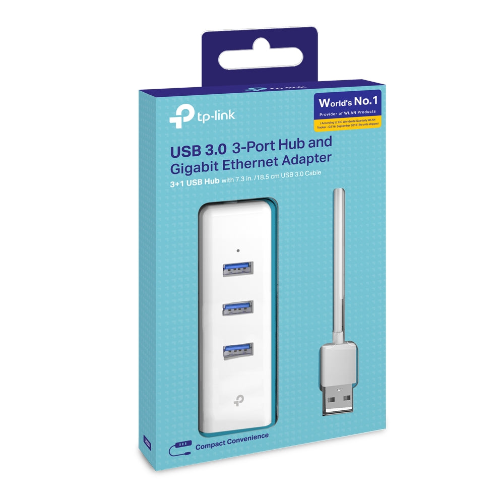 TP-Link UE330 – Hub USB 3.0 avec Ethernet Gigabit