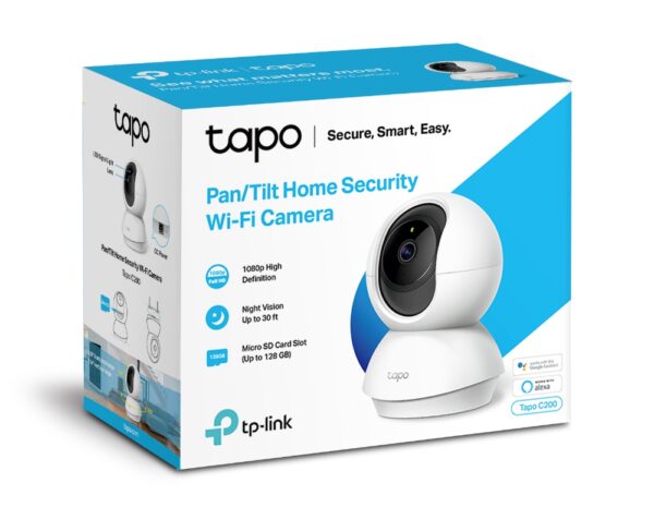 TP-LINK TAPO C200 – Caméra WiFi 1080p Pan/Tilt Indoor