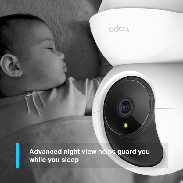 TP-LINK TAPO C200 – Caméra WiFi 1080p Pan/Tilt Indoor