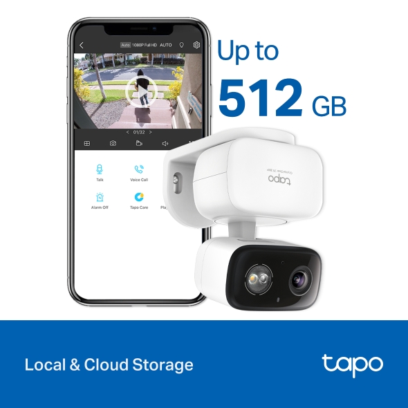 TP-LINK TAPO C216 – Caméra WiFi 2K 3MP Pan/Tilt Indoor/Outdoor