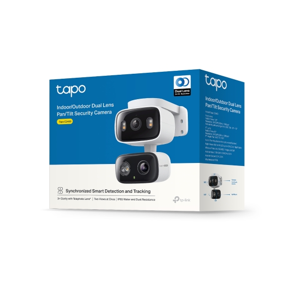 TP-LINK TAPO C246D – Caméra WiFi IA Double Optique 2K Indoor/Outdoor